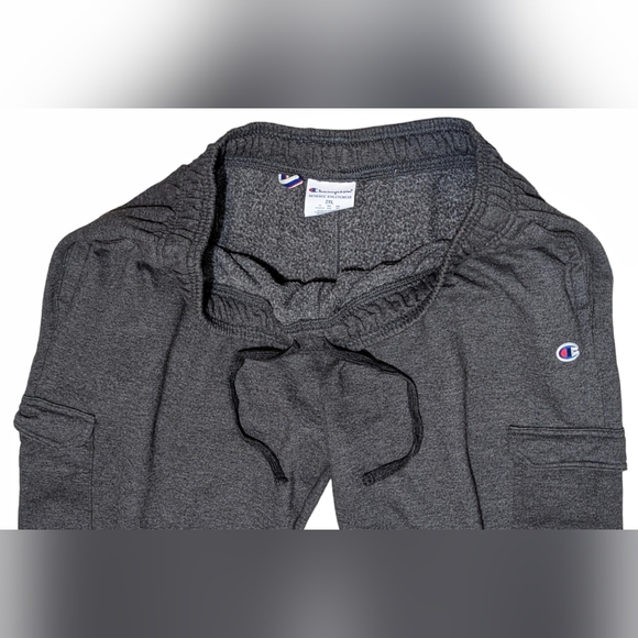 Champion Men's 2XL Dark Heather-Gray Fleece Tapered & Cuffed Sweatpants Joggers - Picture 5 of 14
